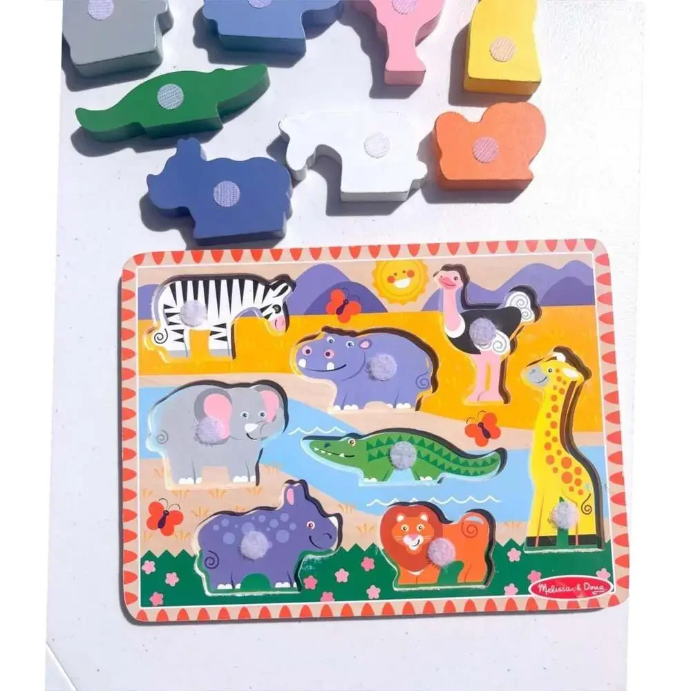 Melissa & Doug Safari Wooden Chunky Puzzle